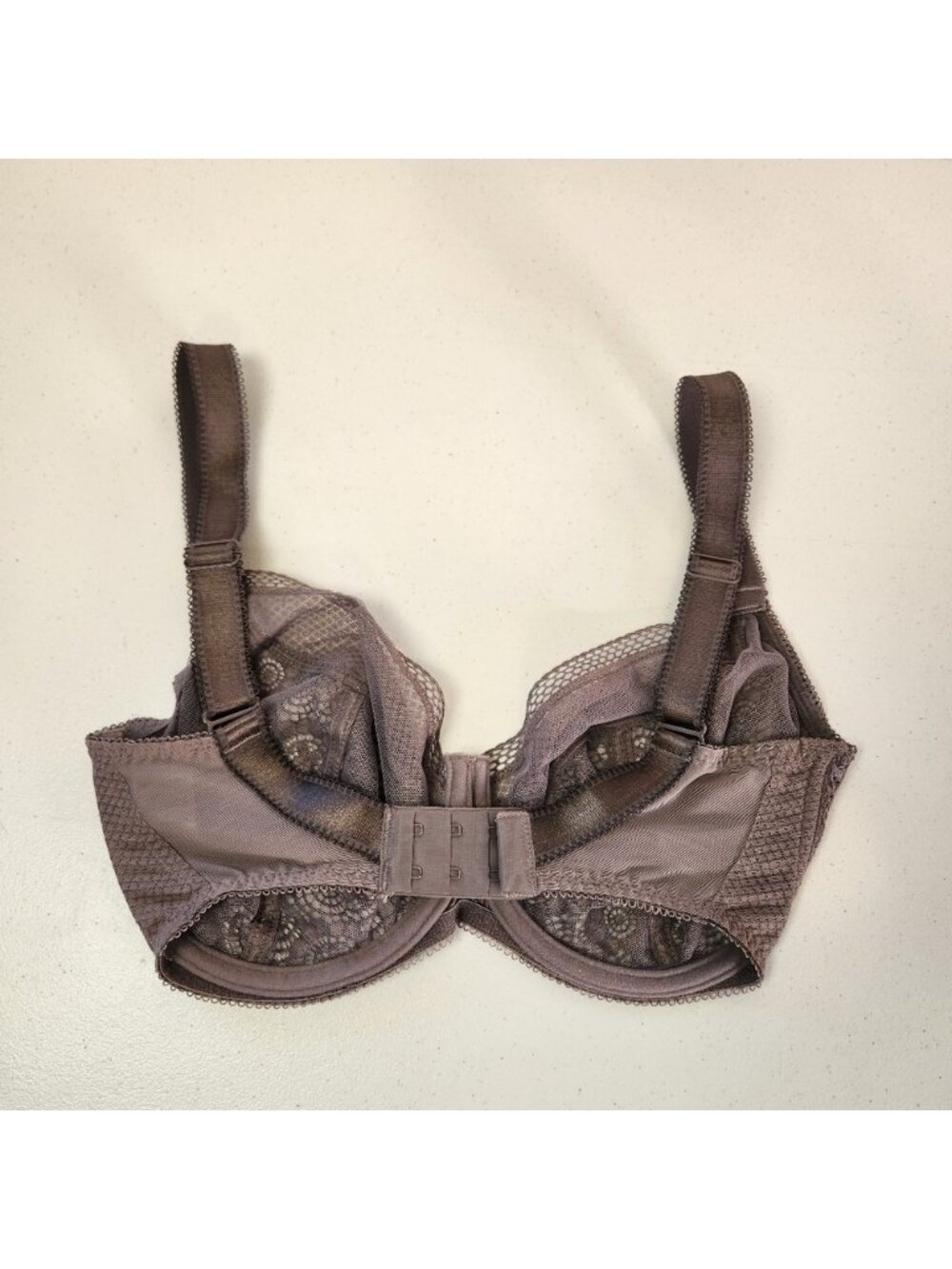Freya Expression Plunge Lace Cup Bra AA5491 Unpadded Underwire Size 28J Shark - Picture 3 of 8